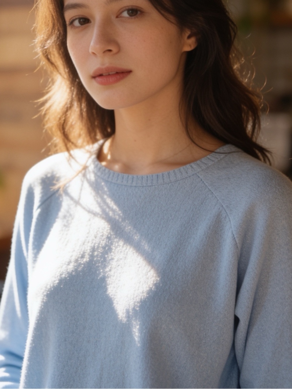 Southern Shirt | Women’s Super Soft Light Blue Crewneck High-Low  Sweater | L